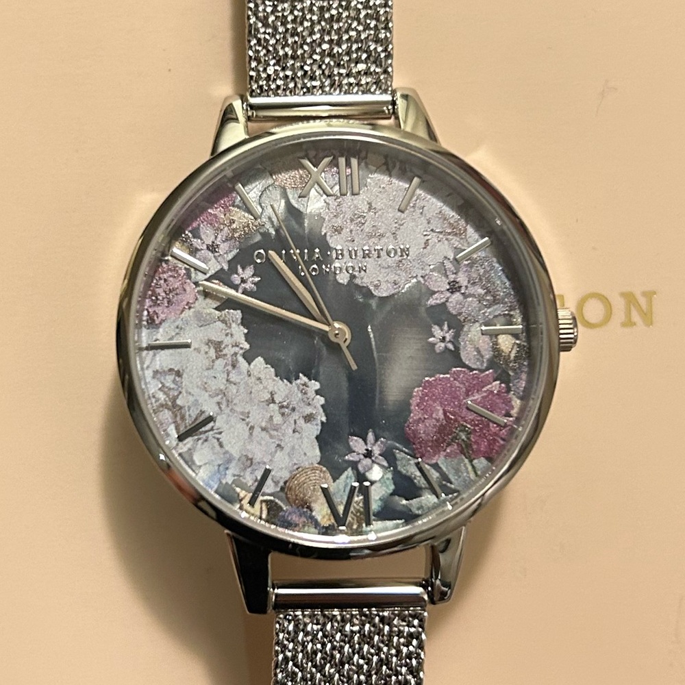 Olivia Burton Under The Sea Watch With 34mm MultiColored Floral Face - Picture 6 of 11